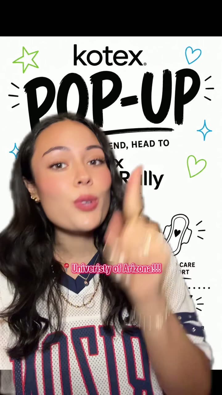 Camila Leon Instagram video for the Kotex Rush Rally pop-up
