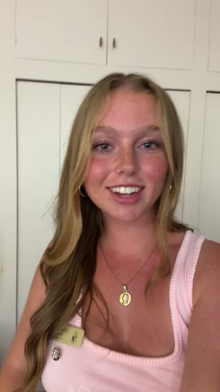 Amy Peterson TikTok video for the Kotex Rush Rally pop-up